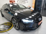 2013 AUDI A7 3.0 TDi QUATTRO 204 BHP BLACK EDITION AUTOMATIC with BLACK LEATHER & SAT NAV (5 SEATER)