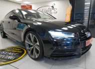 2013 AUDI A7 3.0 TDi QUATTRO 204 BHP BLACK EDITION AUTOMATIC with BLACK LEATHER & SAT NAV (5 SEATER)