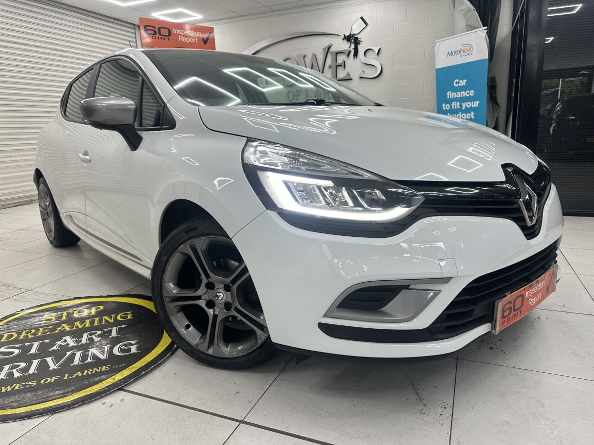 2018 (NOV) RENAULT CLIO 1.5 DCi GT LINE with ONLY 38,000 MILES — BLACK LEATHER & SAT NAV