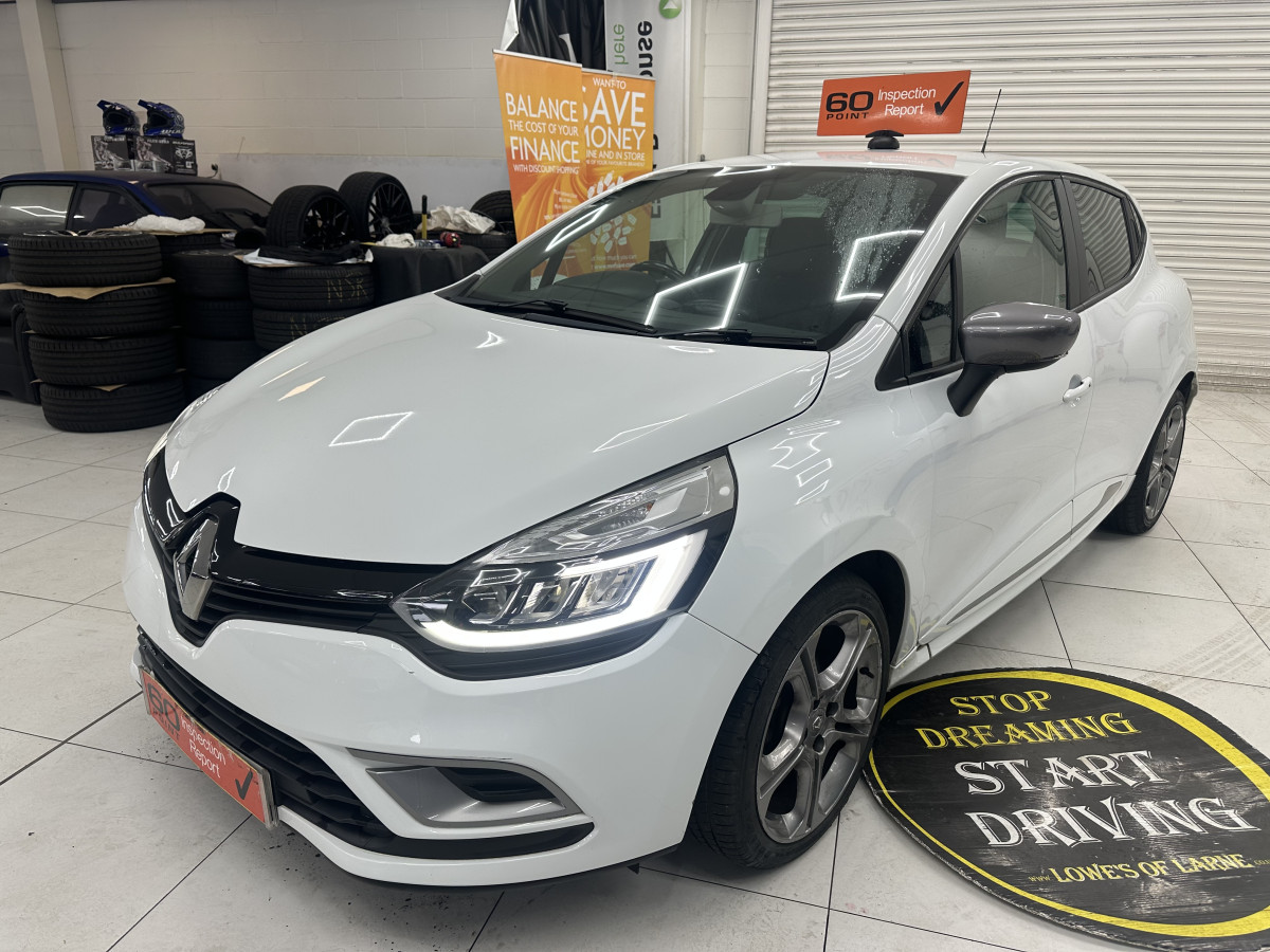 2018 (NOV) RENAULT CLIO 1.5 DCi GT LINE with ONLY 38,000 MILES — BLACK LEATHER & SAT NAV