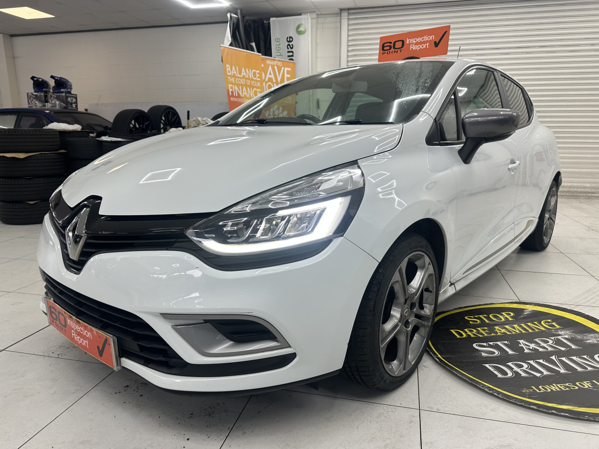 2018 (NOV) RENAULT CLIO 1.5 DCi GT LINE with ONLY 38,000 MILES — BLACK LEATHER & SAT NAV