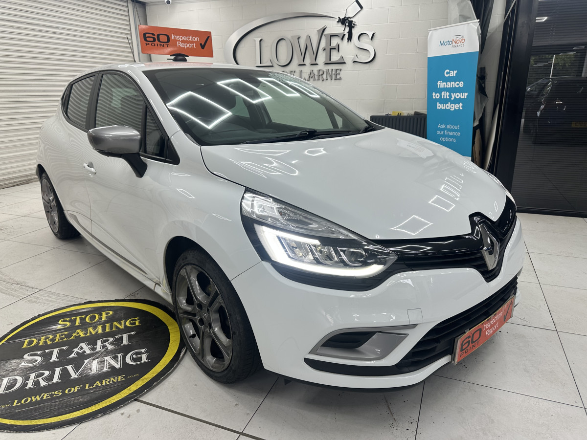2018 (NOV) RENAULT CLIO 1.5 DCi GT LINE with ONLY 38,000 MILES — BLACK LEATHER & SAT NAV