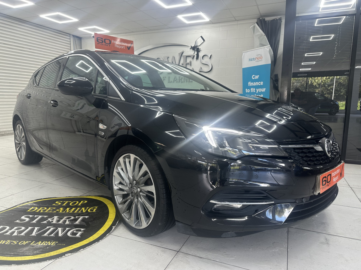 2021 (SEPT) VAUXHALL ASTRA 1.2 TURBO 145 GRIFFIN EDITION with BLACK LEATHER