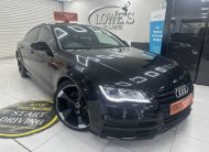 2013 AUDI A7 3.0 TDi QUATTRO 204 BHP BLACK EDITION AUTOMATIC with BLACK LEATHER & SAT NAV