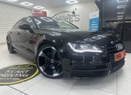 2013 AUDI A7 3.0 TDi QUATTRO 204 BHP BLACK EDITION AUTOMATIC with BLACK LEATHER & SAT NAV