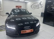 2013 AUDI A7 3.0 TDi QUATTRO 204 BHP BLACK EDITION AUTOMATIC with BLACK LEATHER & SAT NAV