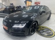 2013 AUDI A7 3.0 TDi QUATTRO 204 BHP BLACK EDITION AUTOMATIC with BLACK LEATHER & SAT NAV