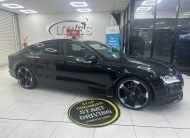 2013 AUDI A7 3.0 TDi QUATTRO 204 BHP BLACK EDITION AUTOMATIC with BLACK LEATHER & SAT NAV