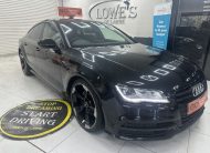 2013 AUDI A7 3.0 TDi QUATTRO 204 BHP BLACK EDITION AUTOMATIC with BLACK LEATHER & SAT NAV