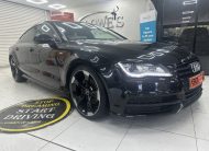 2013 AUDI A7 3.0 TDi QUATTRO 204 BHP BLACK EDITION AUTOMATIC with BLACK LEATHER & SAT NAV